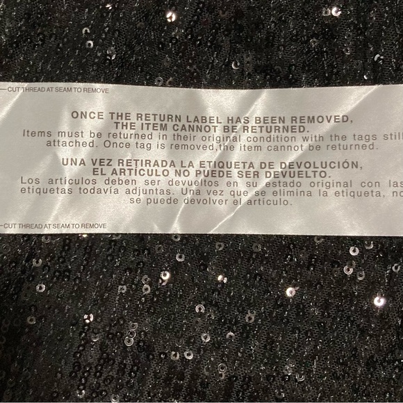 NWT Dress the Population Black Sequined Wide Leg Dina Pant | Inseam 32.5 - Picture 12 of 15